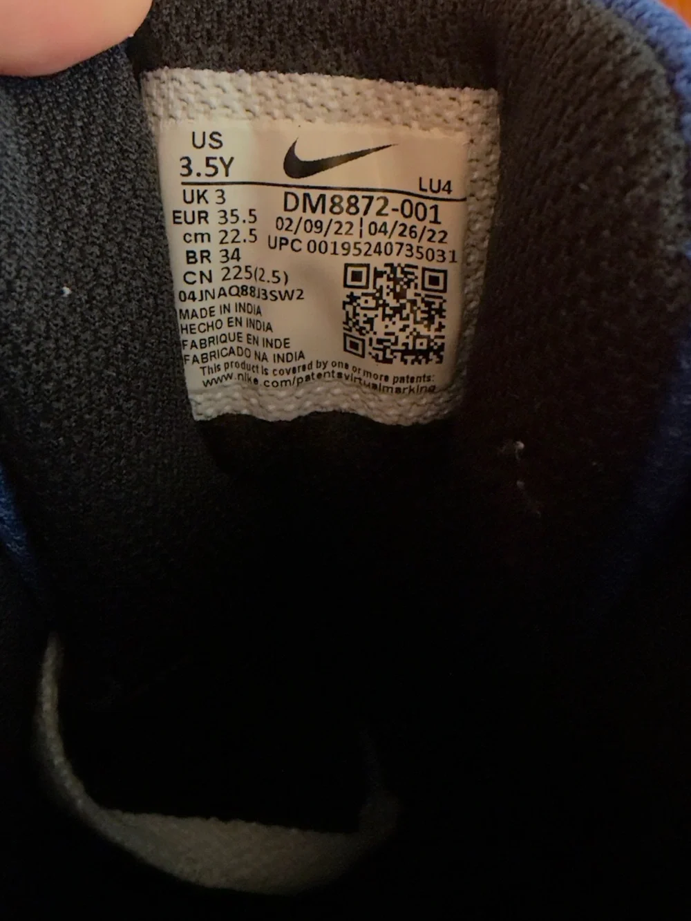 Nike Men’s High-Top Basketball Sneakers in Blue and Black
